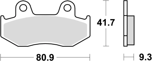 Brzdové destičky, BRAKING (sinterová směs CM44) 2 ks v balení M501-265