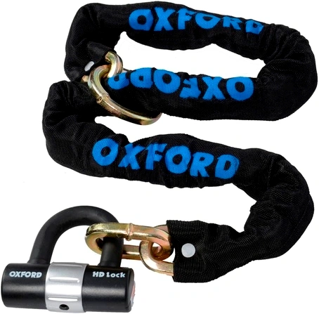 Zámek na motocykl OXFORD HD Loop - délka 1,2m