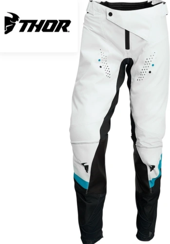 Dámské MX kalhoty Thor Pulse Rev (bílá/modrá)