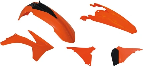 Sada plastů KTM, RTECH (oranžovo-černá, 5 dílů, vč. krytů vzduch filtru) M400-325