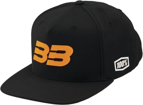 Kšiltovka 100% - BB33 Snapback černá/oranžová (vel. UNI)