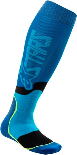 Ponožky MX PLUS-2 2021, ALPINESTARS (modrá/tyrkysová)