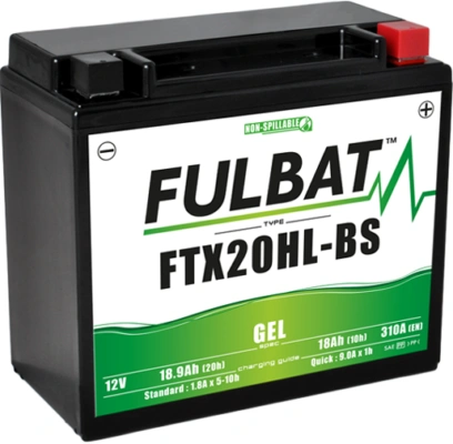Gelová baterie FULBAT FTX20HL-BS GEL (YTX20HL-BS GEL) 550924 700.550924