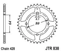 Řetězová rozeta JT JTR 838-45 45 zubů, 428 JTR838.45 727.45.17