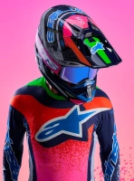Přilba SUPERTECH S-M10 limitovaná edice RECORDS, ALPINESTARS (šedá/multicolor) 2026 (2)