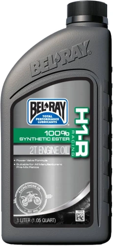 Motorový olej Bel-Ray H1-R RACING 100% SYNTHETIC ESTER 2T 1 l