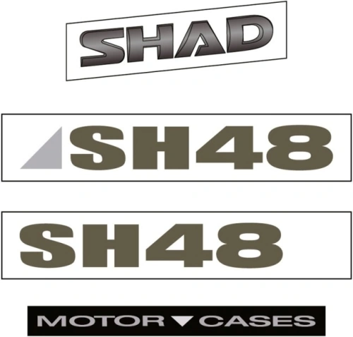 Samolepky SHAD D1B482ETR pro SH48