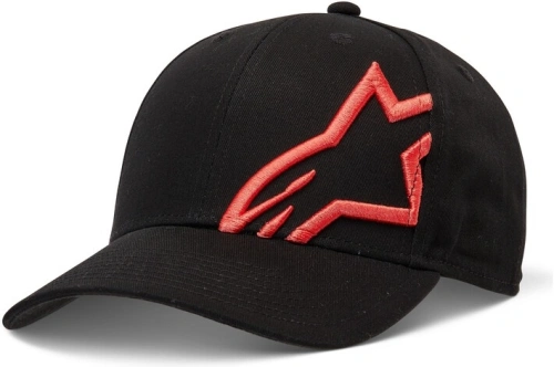 Kšiltovka CORP SNAP 2 HAT, ALPINESTARS (černá/červená fluo)