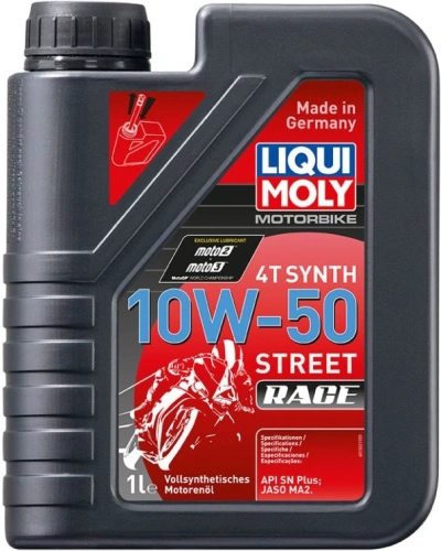 LIQUI MOLY Motorbike 4T Synth 10W50 Race, plně syntetický motorový olej 1 l