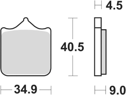 Brzdové destičky, BRAKING (sinterová směs CM55) 2 ks v balení M501-234