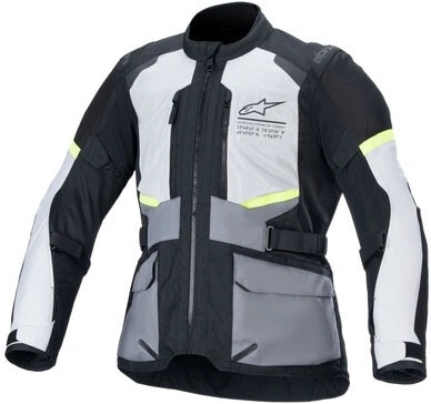 Bunda ANDES AIR DRYSTAR, ALPINESTARS (světle šedá/tmavě šedá/černá/žlutá fluo) 2024