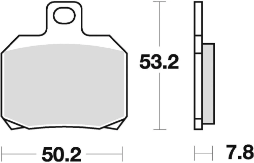 Brzdové destičky, BRAKING (semi-metalická směs SM1) 2 ks v balení M501-162