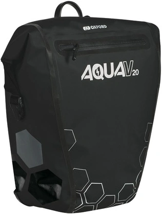 Boční brašna AQUA V20 QR, OXFORD (černá, s rychloupínacím systémem, objem 20l, 1ks)