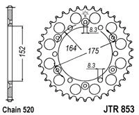 Řetězová rozeta JT JTR 853-40 40 zubů, 520 JTR853.40 727.14.89