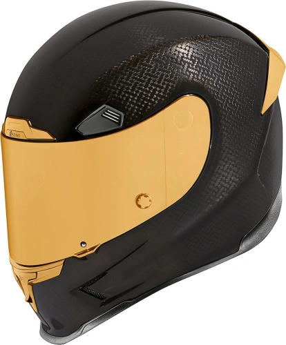 Helma na motorku Icon Airframe Pro Carbon Gold - černá/zlatá