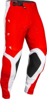 Kalhoty EVOLUTION DST. FLY RACING - USA 2024 (červená/bílá/červená iridium)