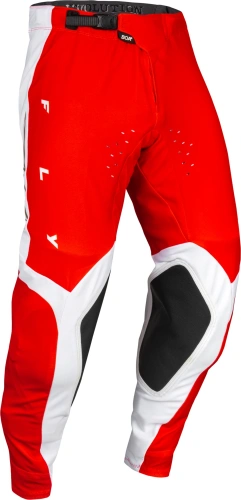 Kalhoty EVOLUTION DST. FLY RACING - USA 2024 (červená/bílá/červená iridium)