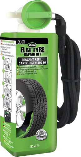 Náhradní náplň pro automatickou opravnou sadu Slime Flat Tyre Repair Kit – 450ml