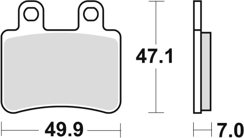 Brzdové destičky, BRAKING (semi-metalická směs SM1) 2 ks v balení M501-175