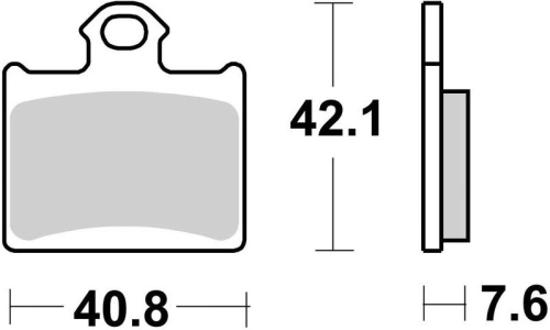 Brzdové destičky, BRAKING (sinterová směs CM44) 2 ks v balení M501-266