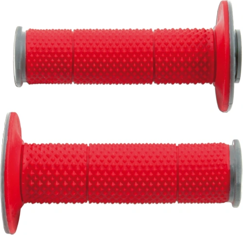 Gripy Full Diamond (dvouvrstvé, extra měkké), RTECH (červeno-šedé, pár, délka 116 mm) M003-36