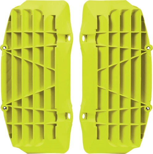 Žaluzie chladiče KTM, RTECH (neon žluté, pár) M400-1003