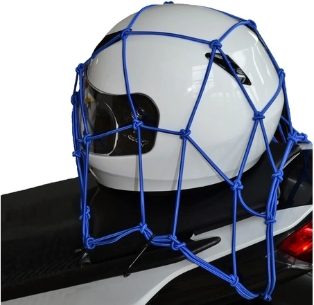 Pružná zavazadlová síť pro motocykly, OXFORD (30 x 30 cm, modrá)