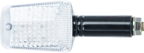 Blinkr LED hranatý dlouhý, OXFORD (čiré sklíčko, černý plášť, pár) M010-061