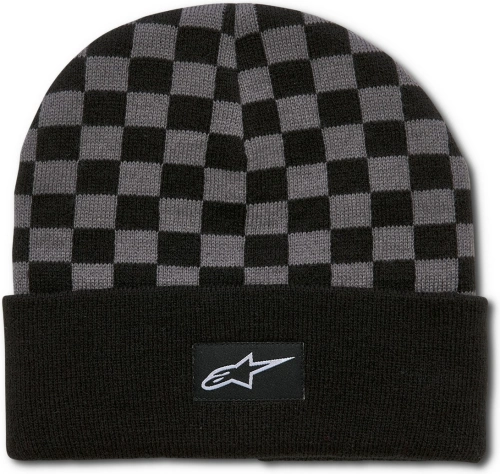 Čepice CHECKERED CUFF BEANIE, ALPINESTARS (černá/šedá)