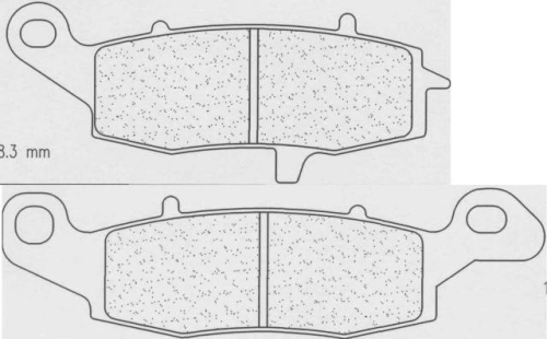 Brzdové destičky CL BRAKES 2383 A3+ 2383A3+ 200.2383.A3