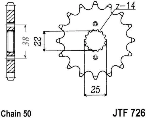 Řetězové kolečko JT JTF 1128-11 11 zubů, 420 JTF1128.11 726.06.80
