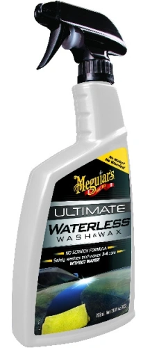 MEGUIARS Ultimate Wash & Wax Anywhere - přípravek pro mytí bez vody, 768 ml