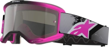 Brýle VISION 5 LAHND, ALPINESTARS (růžová fluo/šedá/černá/bílá, zrcadlové stříbrné plexi) 2026