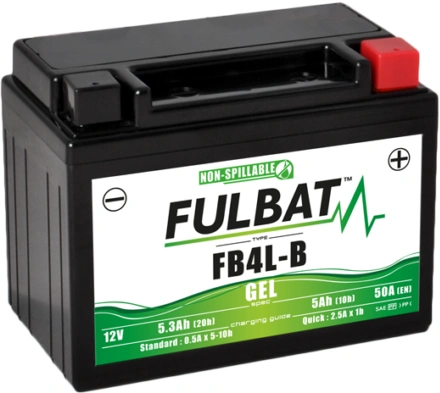 Gelová baterie FULBAT FB4L-B GEL (High Capacity) (YB4L-B GEL) 550916 700.550916