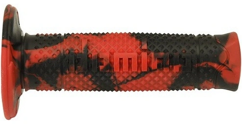 Gripy A260 SNAKE (offroad) délka 120 mm, DOMINO (červeno-černé) M018-168