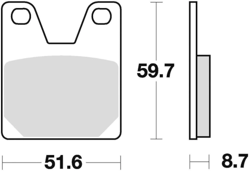 Brzdové destičky, BRAKING (semi-metalická směs SM1) 2 ks v balení M501-161