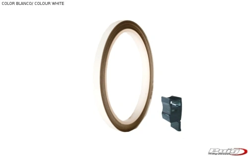 Linka na ráfek PUIG 4542B reflexní bílá 7mm x 6m (s aplikátorem)