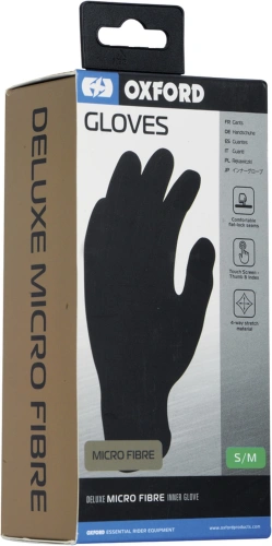 Vložky do rukavic syntetické vlákno, OXFORD (černé)