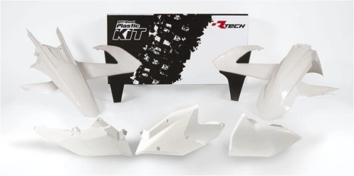 Sada plastů KTM, RTECH (bílo-černá, 5 dílů, vč. levého krytu vzduch filtru) M400-773