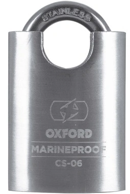 Zámek U profil C-06 Marine Proof, OXFORD (černý/stříbrný, průměr čepu 6 mm)