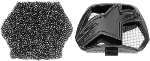 Kryt bradové ventilace pro přilby SUPERTECH S-M10 a S-M8, ALPINESTARS (černá, vč. uhlíkového filtru)