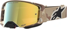 Brýle SUPERTECH LONE, ALPINESTARS (písková camo, zrcadlové zlaté plexi) 2027