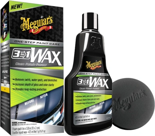 MEGUIARS 3v1 Wax - leštěnka s voskem, 473 ml
