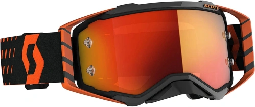 Brýle PROSPECT, SCOTT (oranžová/černá, oranžové chrom plexi s čepy pro slídy)