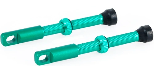Ventilek pro bezdušové aplikace, OXFORD (zelená, vč. čepičky, slitina hliníku, délka 48 mm)