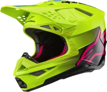 Přilba SUPERTECH S-M10 UNITE, ALPINESTARS (žlutá fluo/černá/růžová)