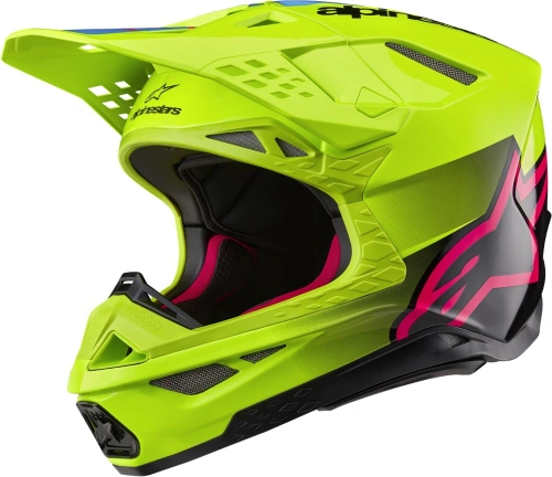 Přilba SUPERTECH S-M10 UNITE, ALPINESTARS (žlutá fluo/černá/růžová)