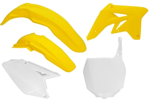 Sada plastů Suzuki, RTECH (žluto-bílé, 5 dílů) M400-229