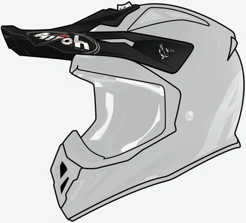 Kšilt pro přilbu AVIATOR ACE 2, AIROH (černý matný)