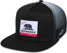 Kšiltovka CALI GRADIENTER, ALPINESTARS (černá/bílá) Kšiltovka CALI GRADIENTER, ALPINESTARS (černá/bílá)